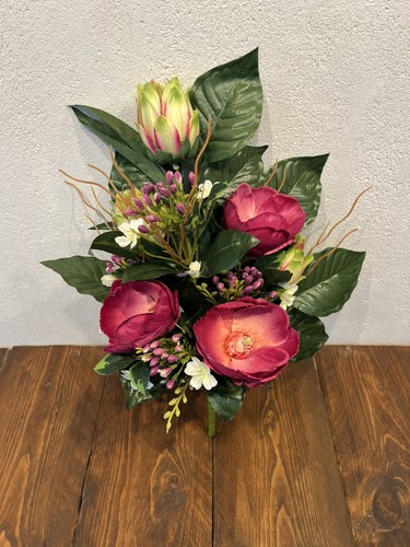 Bouquet peonia artificiali - bouquet,