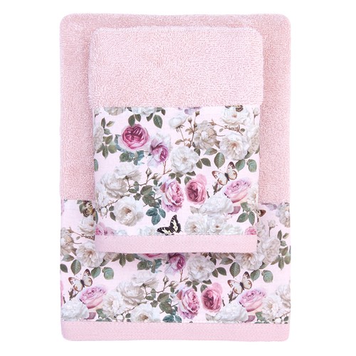 Set asciugamani peonia - set, 1+1